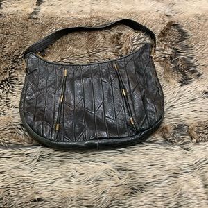 Juicy Couture Black Leather Hobo Purse!